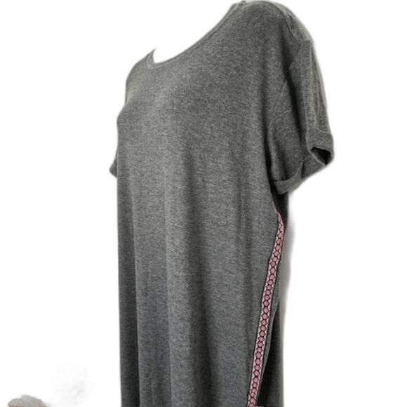 NATURAL LIFE FRANKIE KNIT MAXI DRESS HEATHER GRAY & PINK SIZE SMALL NWT - Picture 4 of 15